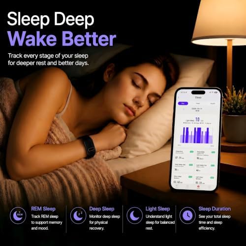 Smart Bracelet for Men & Women, 24/7 Health & Activity Fitness Tracker - Image 6