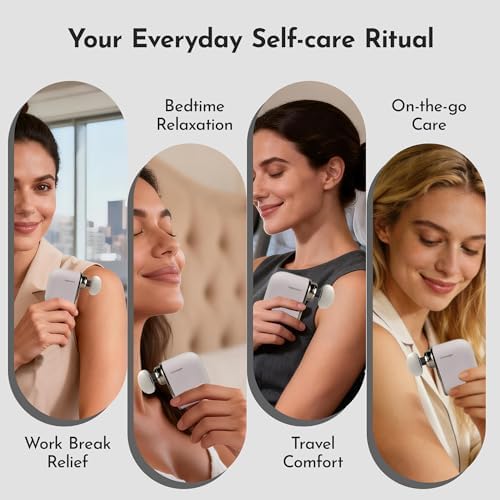 Mini Massage Gun Pro – Portable Deep Tissue Percussion Massager with Smart Pressure Sensor, Quiet Motor, Muscle Relaxation for Neck, Back & Legs, USB-C Rechargeable, Light Purple Color - Image 6