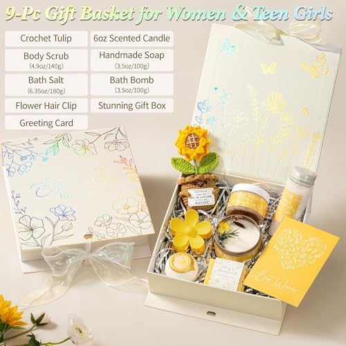 Spa Gifts Baskets for Women Bath Set Birthday Gifts for Women Self Care Kit - Image 2