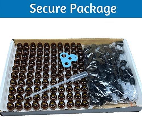 Essential Oils Roller Bottles 100pcs 2ml 5/8 Dram Glass Roller Bottles Refillable Essential Oil Roller Bottles Amber, Stainless Steel Roller Balls, Sample Roll On Bottles, Mini Roller Bottles, Vials - Image 4