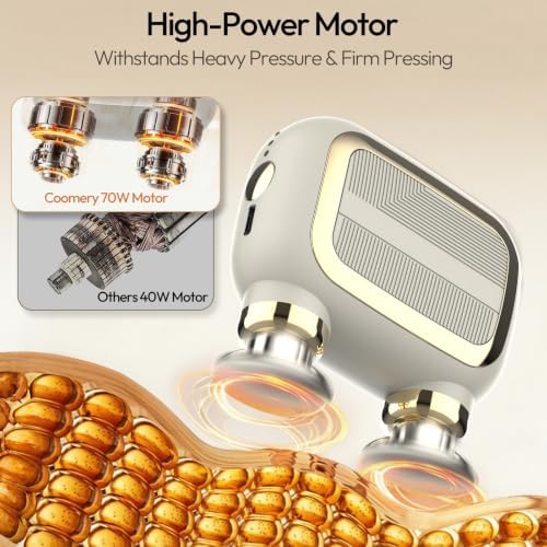 Portable Mini Massage Gun with 3 Speed Vibration Modes and 3 Heads, Heavy-Duty Motor Resists Shutdown Under High Pressure for Leg, Hand, Back Deep Issues - Image 6