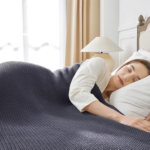 Guohaoi Knitted Weighted Blanket for Adults, 48"x72" 15lbs Full/Queen Size - Image 2