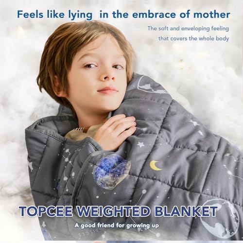 Topcee Weighted Blanket (3 lbs, 36" x 48") Cooling Throw Heavy Blanket for Sleeping Apply to 20-40 lbs, Soft Thick Breathable Blanket with Glass Bead, Easy Care - Image 4