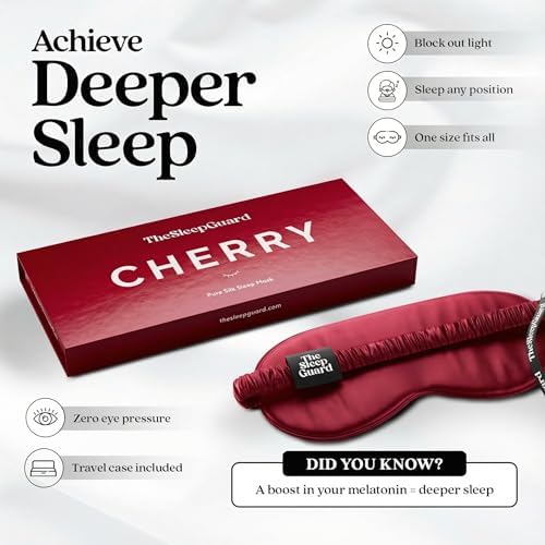 TheSleepGuard Pure Silk Sleep Mask [100% 6A Mulberry Silk, 22 Momme] Light Blocking Travel Essentials. Eye Masks for Sleeping. Black Oeko-Tex Blindfold. Eye Covers for Men & Women - Image 3