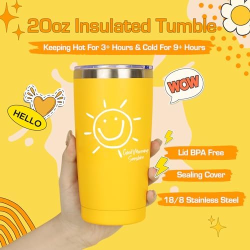 Gift Baskets for Women, 10pcs Unique Birthday Gifts for Women, Best Friend Birthday Christmas Gift, Get Well Soon Gift Basket Sending Sunshine Cheer Up Box for Sister Friendship - BRIGHTEN UP HER DAY - Image 4