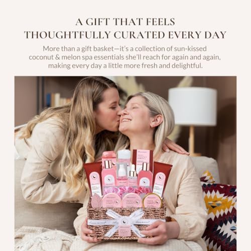 Gift Baskets for Women, Spa Gifts for Women, 17pcs Coconut Spa Gift Set - Image 7