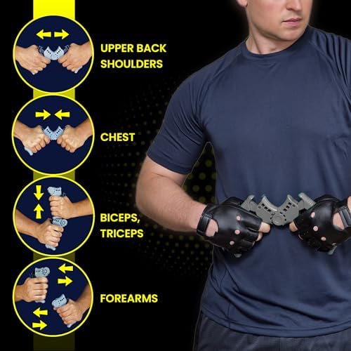 ISO WALKING 5-in-1 Arm & Chest Trainer – Portable Home Gym with Adjustable Resistance, Replaces Chest Expander, Power Twister, Arm Trainer & Walking Poles for Full Body Workout - Image 2