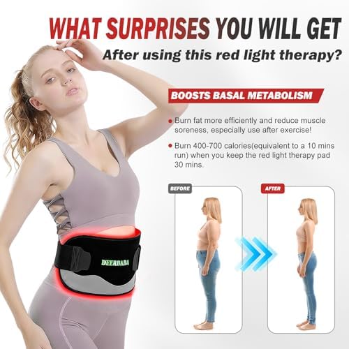 Red-Light-Therapy-for-Body,FSA Eligible HSA 2026 Upgraded | 4 Modes 5 Stage Power Medical-Grade TPU Mat for Body Pain Relief,20"x 9"Dual Wavelength Infrared Red Light Blanket LEDs - Image 5