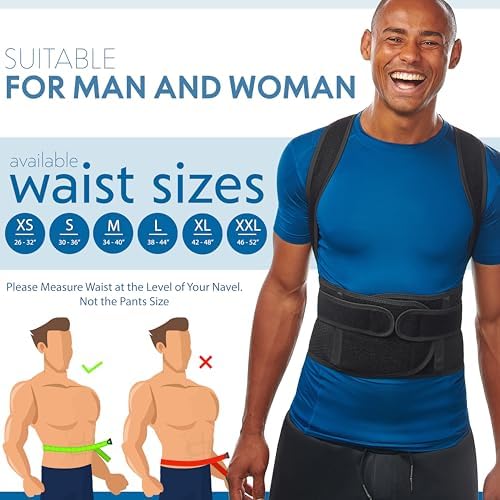 Selbite Posture Corrector for Men and Women - Back Brace for Upper and Lower Body Support - Adjustable Straightener with Pain Relief and Muscle Memory (Large) - Image 5