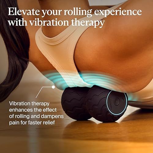 TheraGun Therabody WaveDuo - Ergonomically Contoured Foam Roller - Bluetooth Enabled Muscle Roller for Your Back, Neck & Spine with 5 Customizable Vibration Frequencies in Therabody App - Image 4