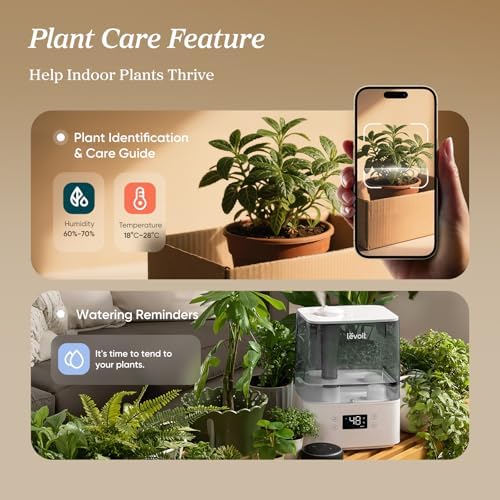Levoit Humidifiers for Bedroom Large Room, 6L, 60H Runtime, 26dB, Smart App - Image 4