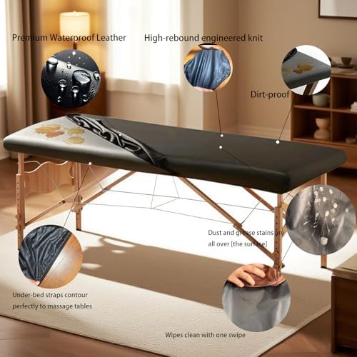 Massage Table Cover, Waterproof PU Leather Massage Bed Cover - Image 6
