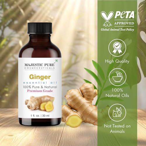 Majestic Pure Ginger Essential Oil for Diffuser - 1 Fl Oz - Image 3