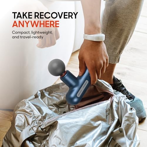 Sharper Image Powerboost Move Mini Percussion Massage Gun, Powerful & Quiet - Image 4