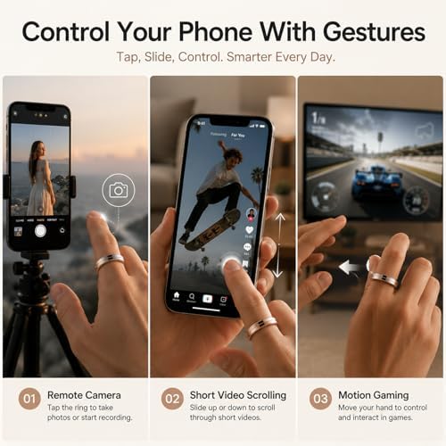 Yihou Smart Ring for Men Women, Health & Fitness Tracker, Ultra-Thin 6.3mm - Image 5