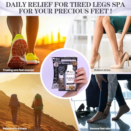 Pedicure Foot Soak Set - Upgraded 6 in 1 Foot Spa, Foot Bath Spa, Pedicure Kit, Foot Soak for Tired & Dry Cracked Feet, Athletes Feet, Bad Odor, Softens Calluses,Golden Petals - Image 6
