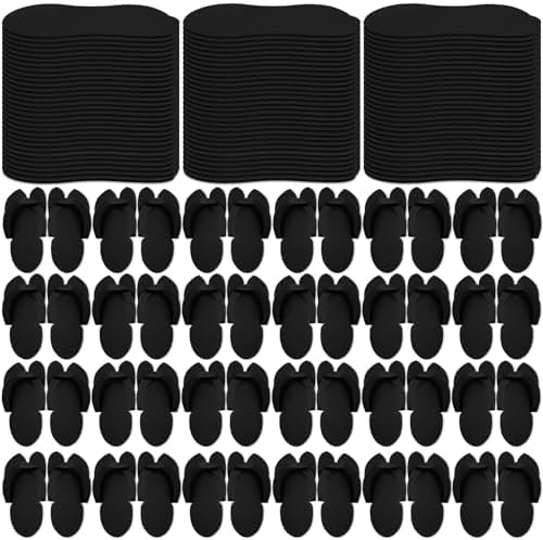JaGely 90 Pairs Disposable Pedicure Slippers Flip Flops Bulk by JaGely