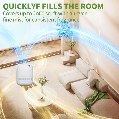 Waterless Essential Oil Diffuser for Home Large Room & Commercial Use, Covers Up to 2000 sq ft, Scent Diffuser 400ML, DC-12V/1A Power Adapter, Scent Air Machine for Spa, Office - Image 4