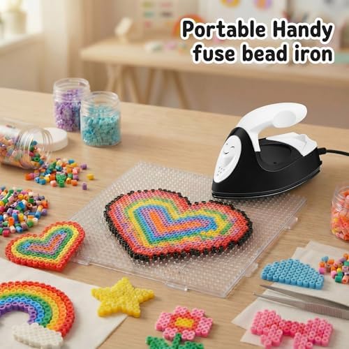 Honoson Mini Craft Iron with Charging Base Tiny,Black - Image 5
