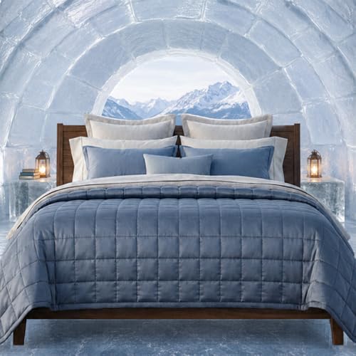 HomeSmart Weighted Cooling Blanket King Size 30 lbs, Soft Cooling Fabric by HomeSmartProducts