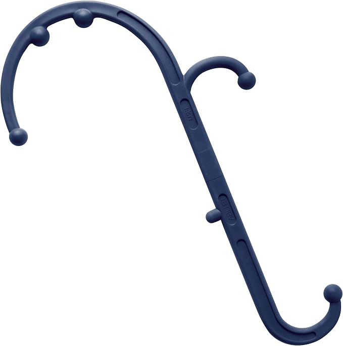 LiBa Back and Neck Massager Trigger Point Hook Therapy Tool Navy - Image 8