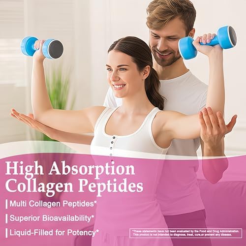 Multi Collagen Peptides Softgels - Hydrolyzed Collagen Peptides For Women & Men with Vitamin C Hyaluronic Acid - High Absorption Collagen Complex for Skin Hair Nail & Joint - Type I, II, III, V, X - Image 5