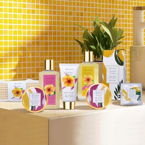 Gifts for Women, Bath Sets for Women Gift 9Pcs Spa Gift Basket for Women - Image 3