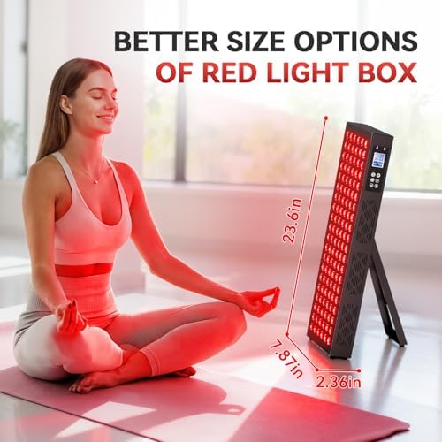 Red Light Therapy Box, 5in1 LED with 630-660-810-830-850, Metal Case, 3 Modes Red Light Panel with Soft Belt, 6 Timing Set - 9 Pulse Modes - 4-Level - Red Light Therapy Panel for Body - Image 4
