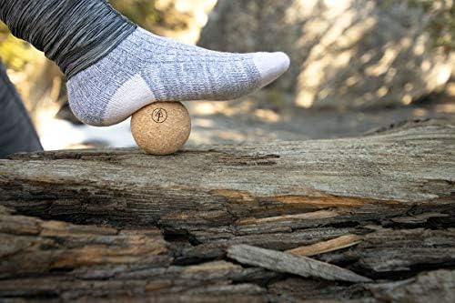 Travel Cork Massage Ball | Lightweight, Sustainable Alternative to Lacrosse Ball for Muscle Pain Relief (2 Piece Assortment, Sanded Cork) - Image 6