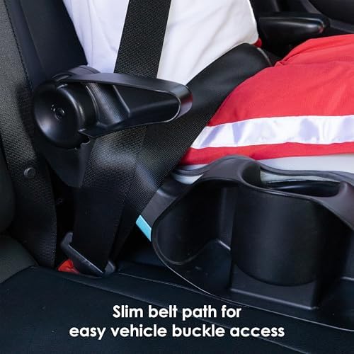 Baby Trend Protect Slim Backless Booster Seat, Madrid Grey - Image 5