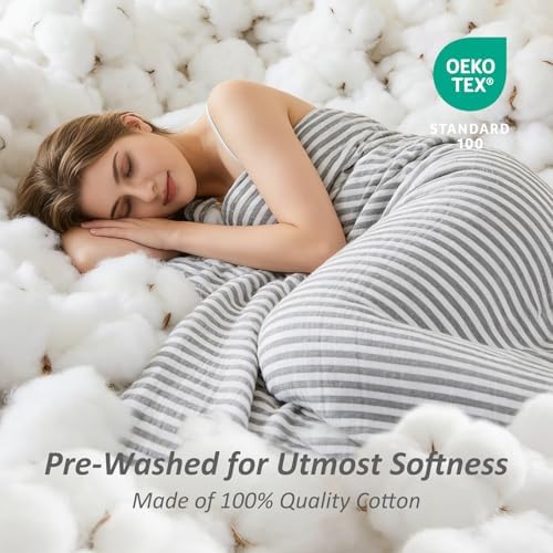 EMME Cotton Muslin Blanket Couch 4-Layer Breathable Gauze Soft Lightweight Bed Blankets Adults Grey Twin XL (66" x 90") - Image 2