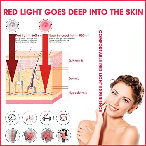 Red Light Therapy Lamp-54W 18 LED Infrared Light Therapy Device with Adjustable Lamp Holder, 660nm Red and 850nm Near Infrared for Face Body (Red2) - Image 3
