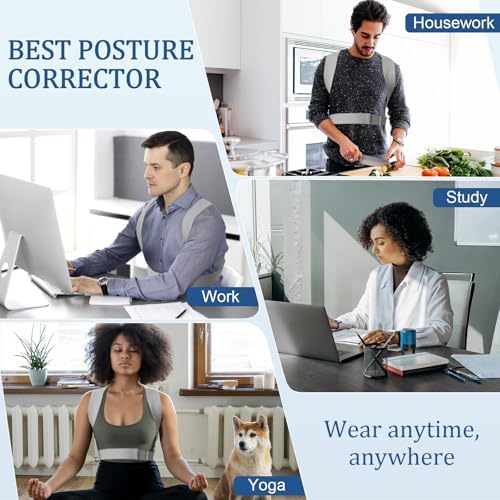 Posture Corrector for Women and Men, Adjustable Back Straightener, Upper Back Support Brace, Hunchback Posture Corrector - Relieves Neck, Shoulder, Back Pain - Image 5