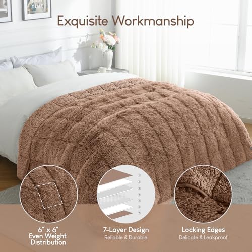 Cottonblue Weighted Blanket 15lbs for Adults Queen Size 60x80in Soft Sherpa - Image 4