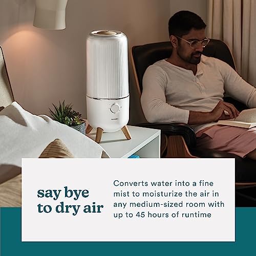 Homedics Ultrasonic Humidifier, Bedrooms and Home Offices, 0.97-Gallon Tank - Image 4