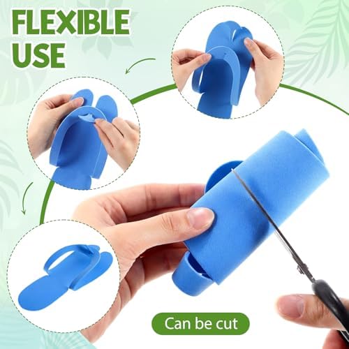 JaGely 100 Pair Disposable Pedicure Slippers Bulk Multicolor Flip Flop for Pedicure Anti Slip EVA Foam Spa Slipper Sandal Disposable Shoe Kit for Women Nail Bath Salon Party Supplies - Image 4