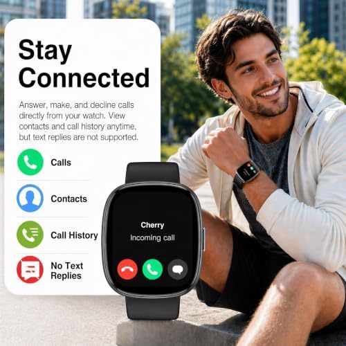 LIVIKEY Bluetooth Calling Smart Watch, 1.83" Display, Step Counter Tracker - Image 2