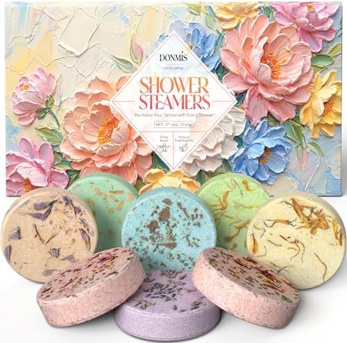 Shower Steamers Aromatherapy Gifts for Women, Relief 8 Pack by DONMIS