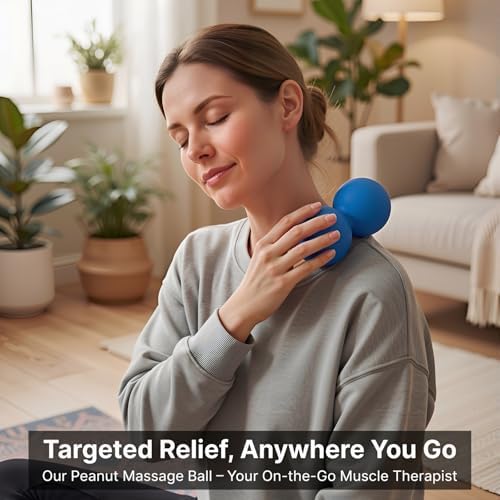 Peanut Massage Ball for Myofascial Release, Silicone Massager - Image 4