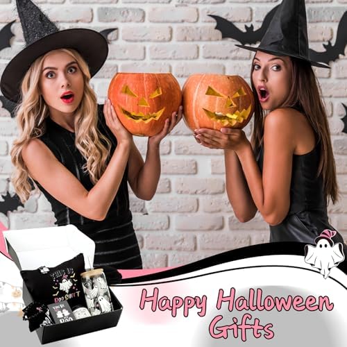 9 Pcs Boo Basket Stuffers for Women Black Halloween Spooky Gift Box - Image 5