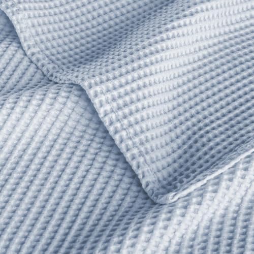 Exclusivo Mezcla 100% Cotton Breathable Waffle Blanket Queen Size, 90"x90" - Image 6