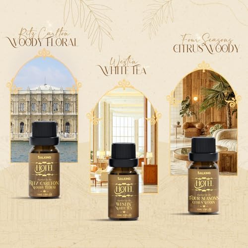 SALKING Essential Oil Diffuser with Luxury Hotel Fragrance Oil Set, 100ml - Image 2