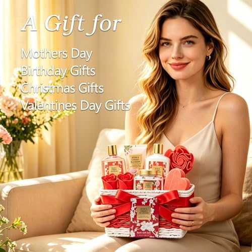 Spa Gifts for Mom, Birthday Gifts - 9Pcs Bath Spa Gift Baskets for Women - Image 2