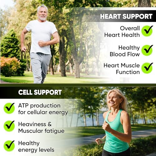 Heart Health CoQ10 100mg - Coenzyme Q10 Supplement for Energy Production, Healthy Aging, Muscle Fatigue, and Heart Support . Fight General Fatigue. 2 Months Supply.60 High Absorption Liquid Capsules. - Image 2