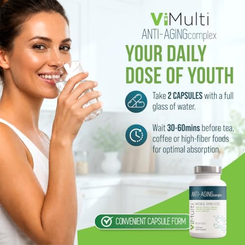 ViMulti Anti-Aging Complex - Amino Acid Dietary Supplement - 60 Capsules - Image 2