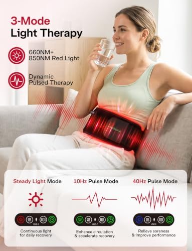 Medisana Red Light Therapy Belt for Body, 850nm & 660nm LED for Back Pain - Image 3