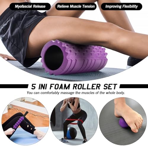 5 in 1 Foam Roller Set High Density Patented Foam Roller for Exercise - Image 6