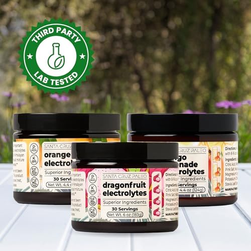 Santa Cruz Paleo Electrolyte Powder, Prickly Pear Flavor, Sugar Free Hydration Drink Mix with Himalayan Pink Salt, Sea Salt, Magnesium Glycinate, Potassium Chloride, Sweetened with Stevia, 30 Servings - Image 5