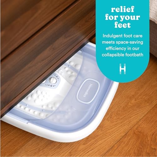 Homedics Collapsible Foot Spa with Heat, Bubbles & Vibration Massage - Image 2