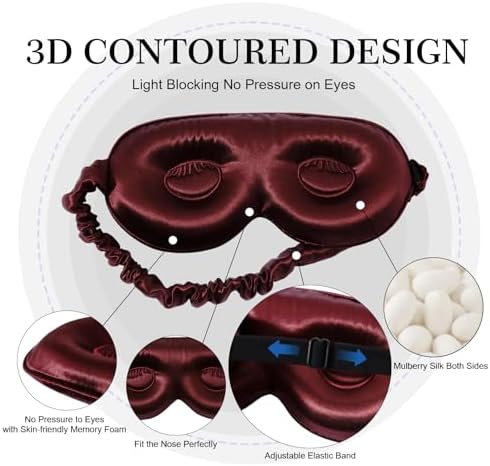 ZIMASILK Adjustable 22 Momme 100% Pure Mulberry Silk Sleep Mask - Image 2